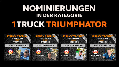 Beitragsbild - 1TRUCK Trophy - Triumphator Nominierungen 